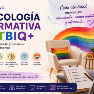 Curso de psicología afirmativa LGTBIQ+